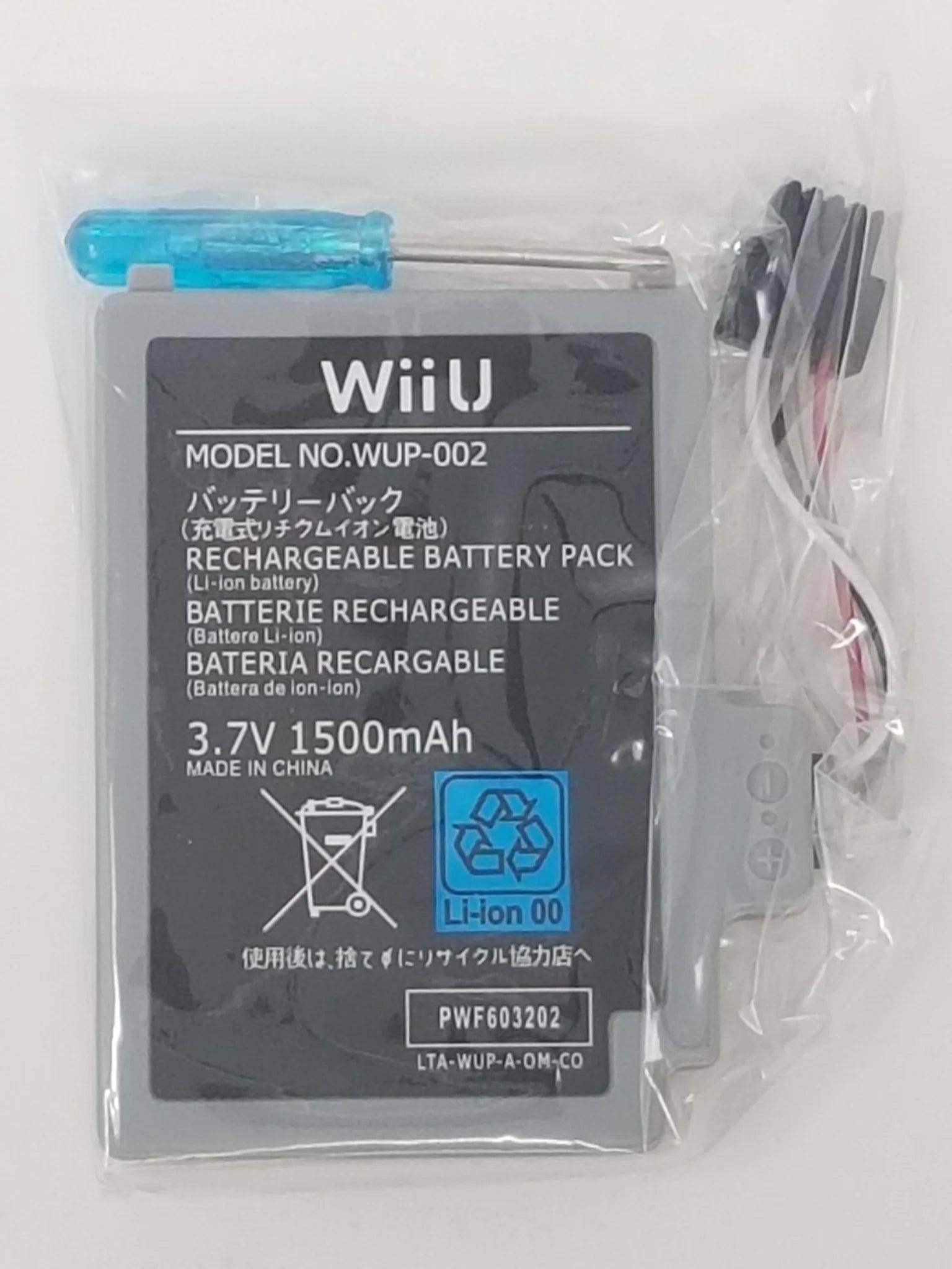 Replacement Battery 1500mAh 3.7V for Nintendo Wii U Gamepad Controller -- Jeux Video Hobby 