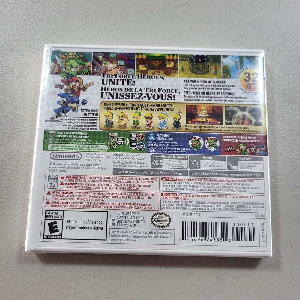Zelda Tri Force Heroes Nintendo 3DS (Seal) -- Jeux Video Hobby 