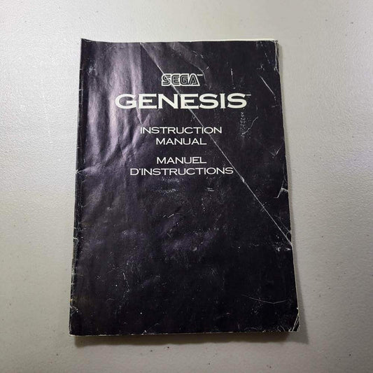 Console System Sega Genesis (Instruction) (Condition-) -- Jeux Video Hobby 