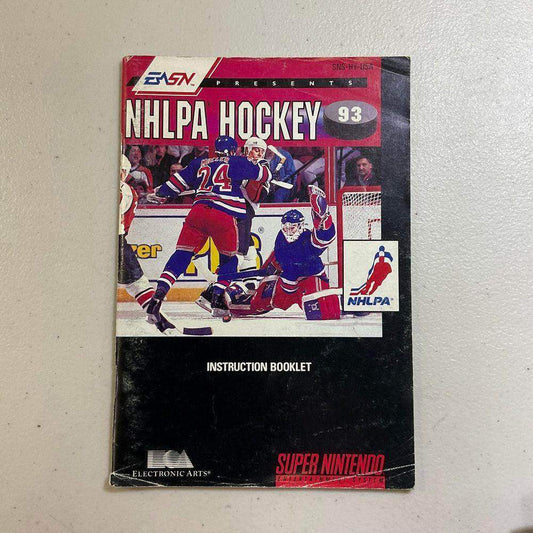 NHLPA Hockey '93 Super Nintendo (Instruction) *Anglais/English -- Jeux Video Hobby 