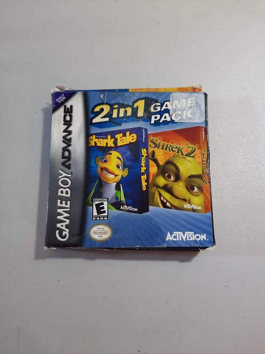 Shrek 2 and Shark Tale 2 in 1 GameBoy Advance (Cib) -- Jeux Video Hobby 