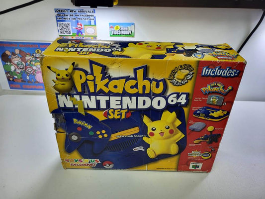 N64 Pokemon Special Edition Console Pikachu Nintendo 64 System *PAL Version (C