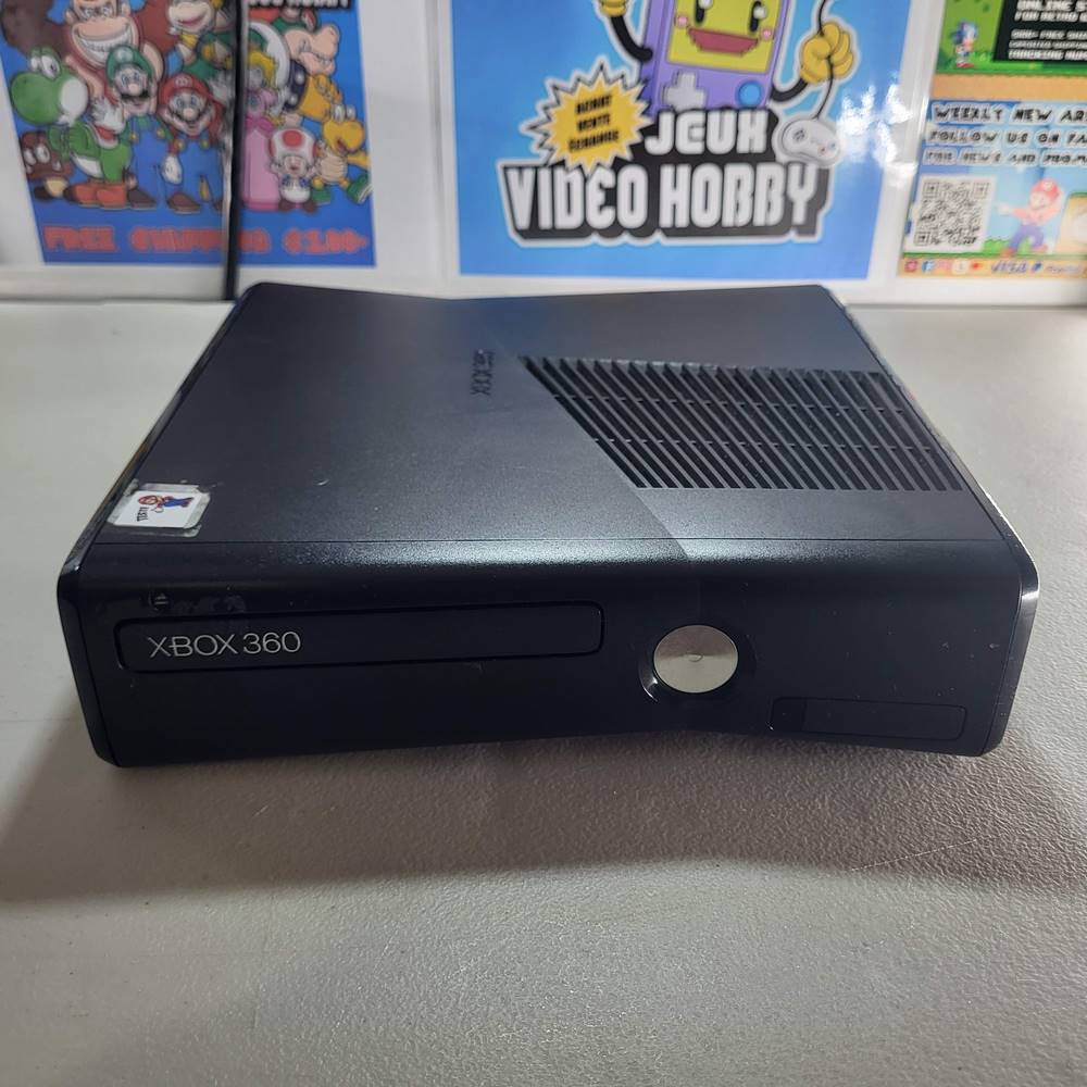 Black Xbox 360 Slim Original Used Console System  (250 GB)
