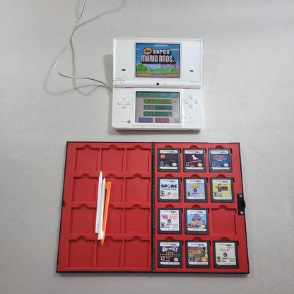 Bundle  - Console White Nintendo DSi System Lot + 12 Games