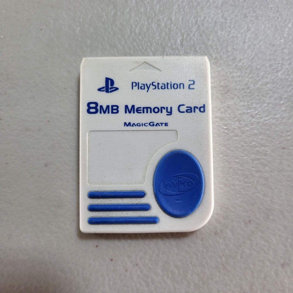 MagicGate Sony Playstation 2 PS2 8MB White/Blue Memory Card