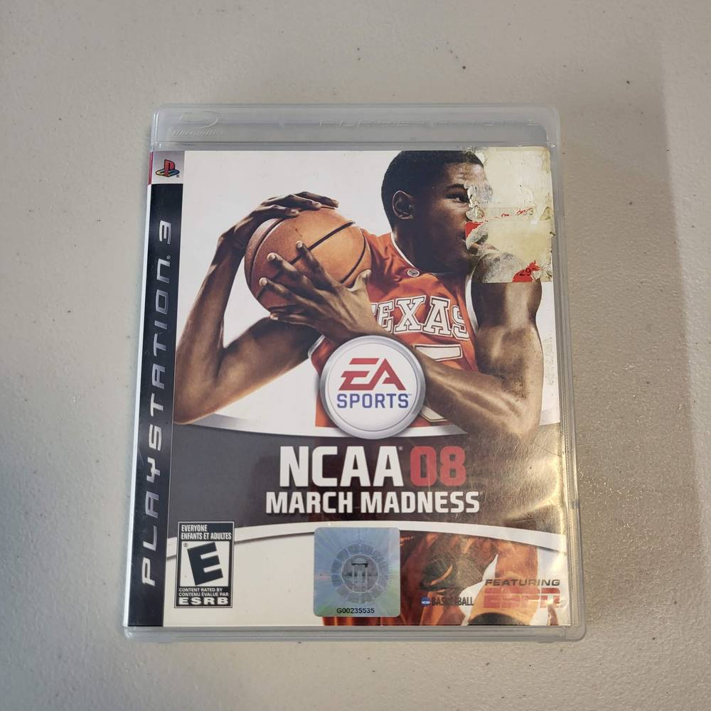 NCAA March Madness 08 Playstation 3  (Cib)(Condition-)