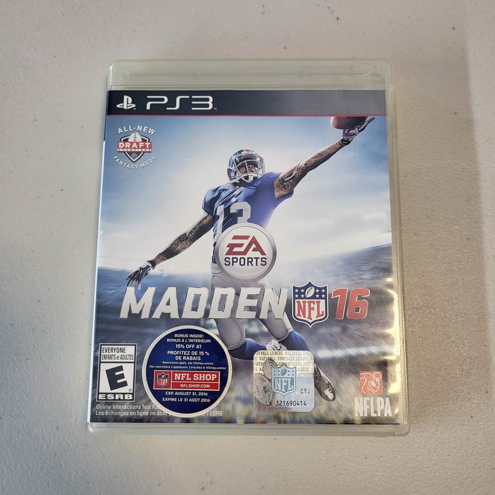 Madden NFL 16 Playstation 3 (Cib)