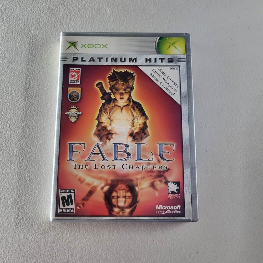 Fable The Lost Chapters [Best Of Platinum Hits] Xbox (Cib) 