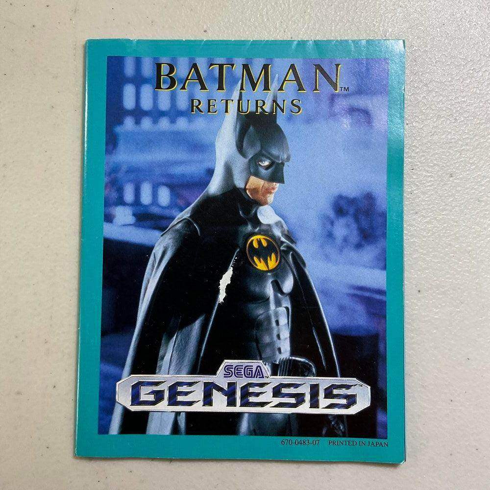 Batman Returns Sega Genesis (Instruction) *Anglais/English -- Jeux Video Hobby 