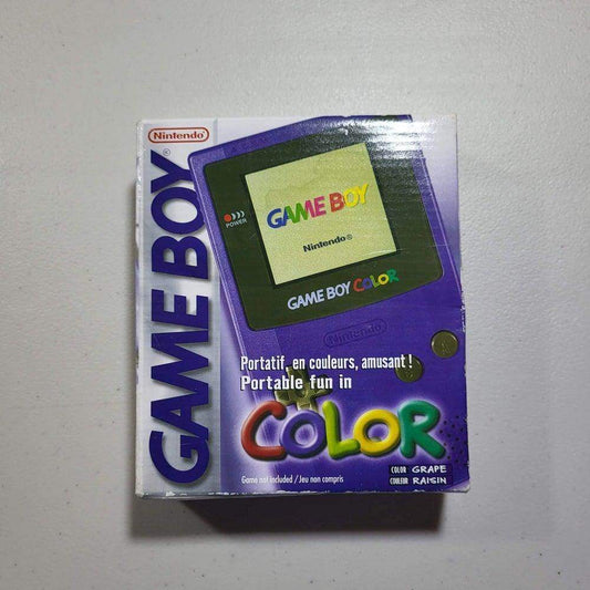Console Game Boy Color Grape GameBoy Color (Cib) (Box Condition-) -- Jeux Video Hobby 