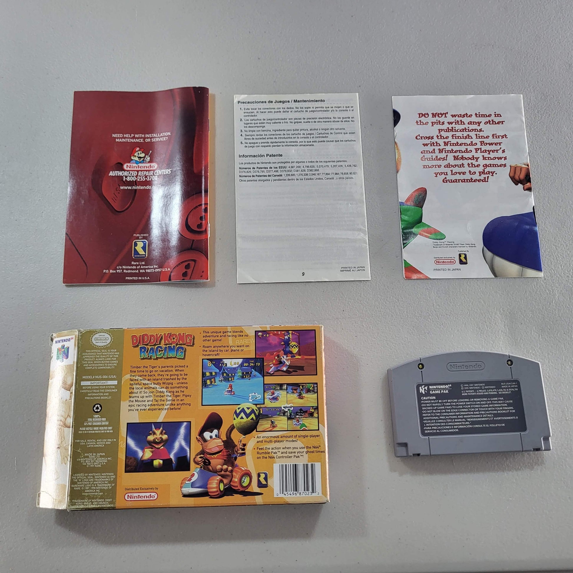 Diddy Kong Racing [Player's Choice] Nintendo 64 (Cib) -- Jeux Video Hobby 