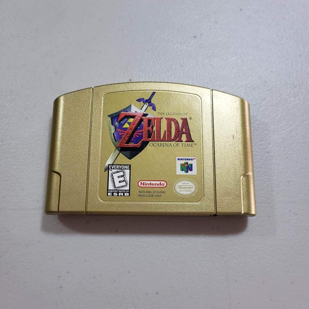 [Gold Edition] Zelda Ocarina Of Time [Collector's Edition] Nintendo 64 (Loose) -- Jeux Video Hobby 