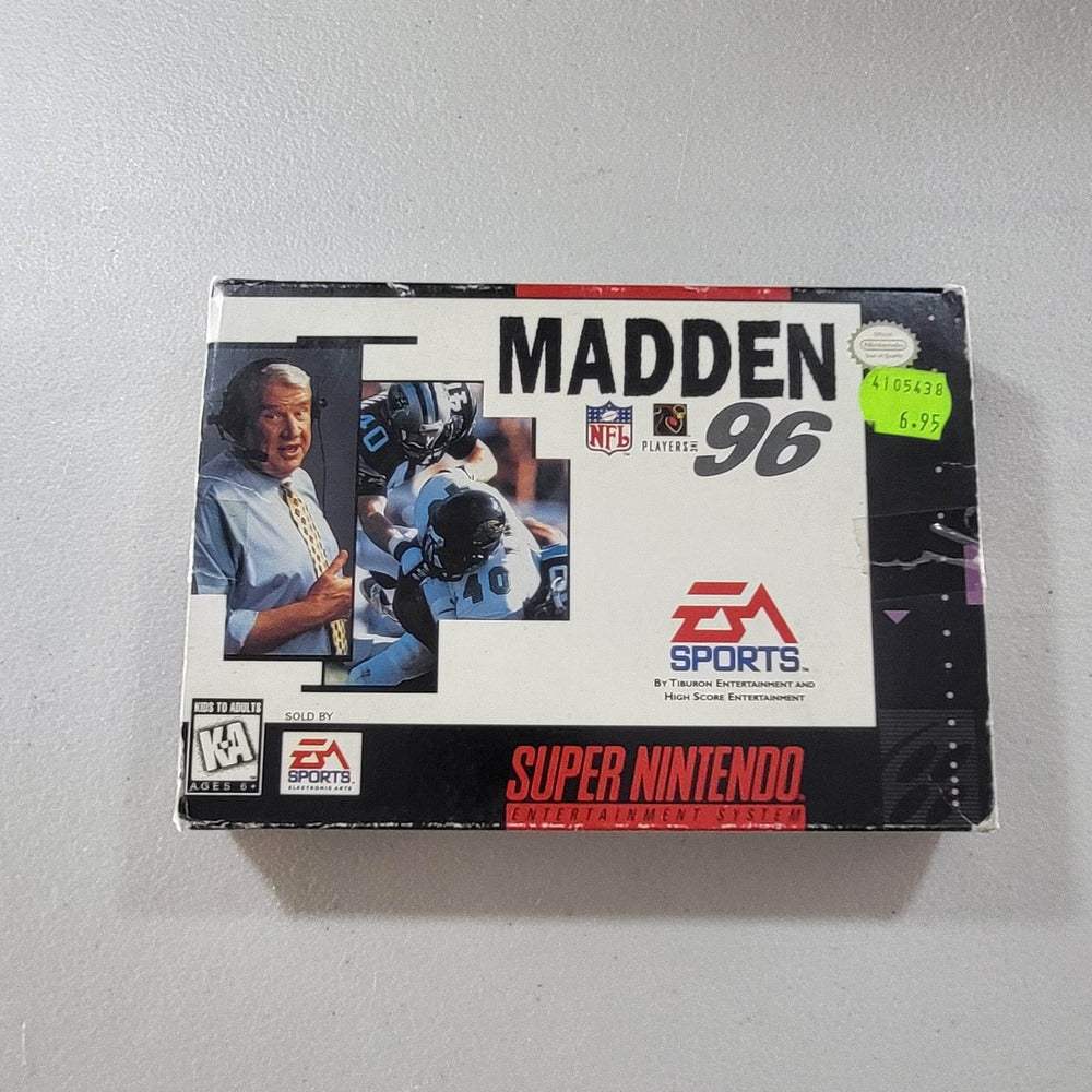 Madden 96 Super Nintendo (Box+Instrction) -- Jeux Video Hobby 