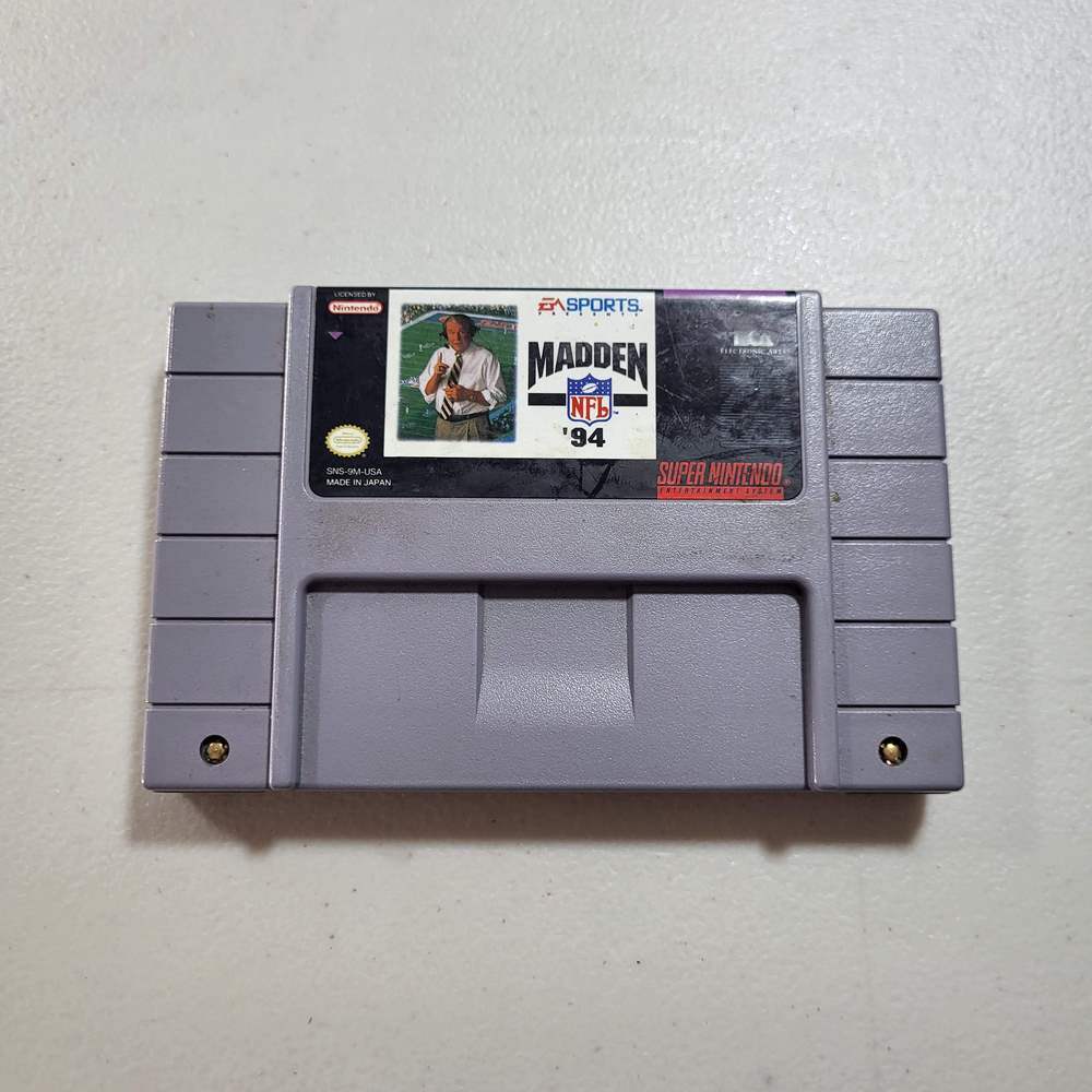 Madden NFL '94 Super Nintendo (Loose) -- Jeux Video Hobby 