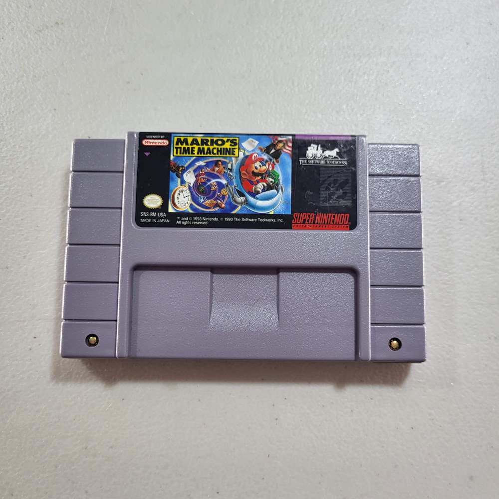 Mario's Time Machine Super Nintendo (Loose) -- Jeux Video Hobby 