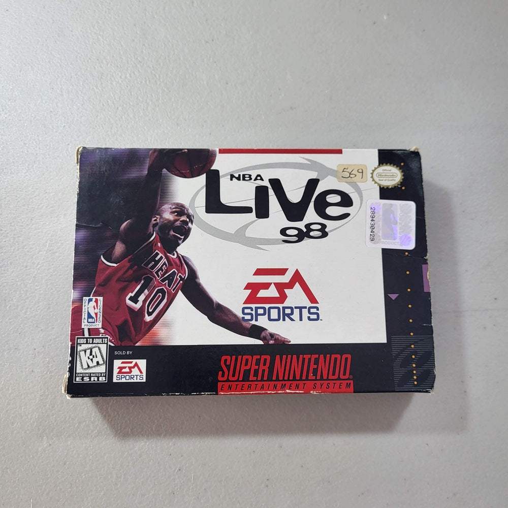 NBA Live 98 Super Nintendo (Box+Instruction) (Condition-) -- Jeux Video Hobby 