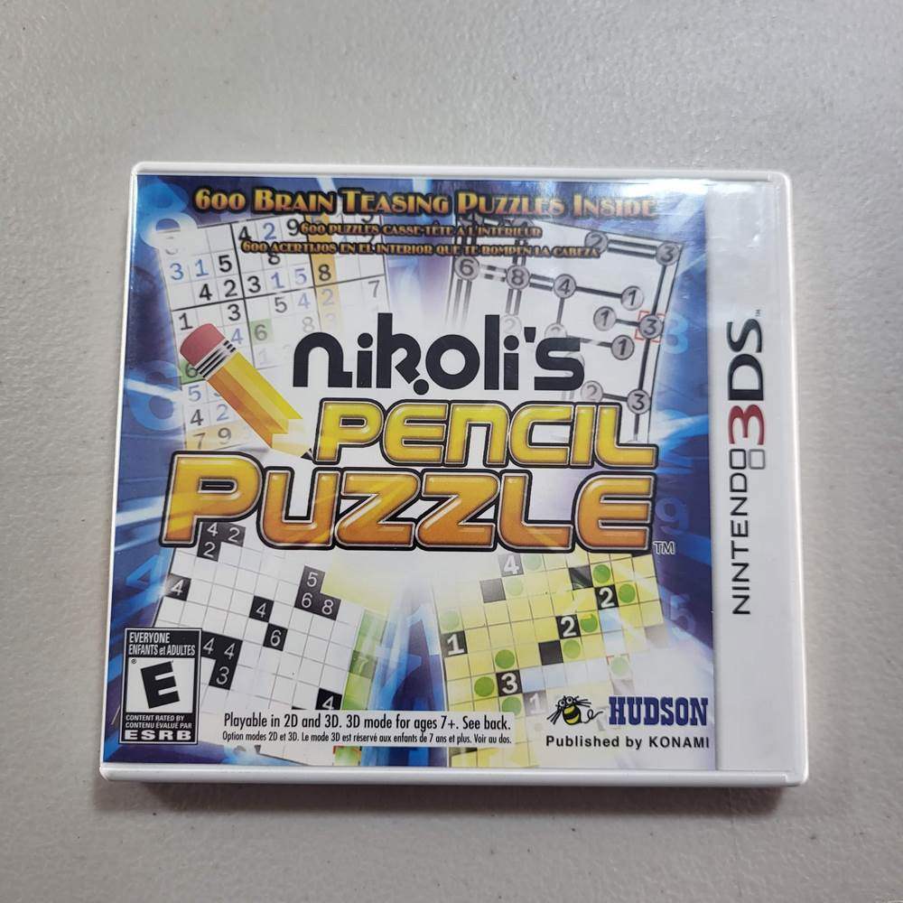 Nikolis Pencil Puzzle Nintendo 3DS (Cib) -- Jeux Video Hobby 