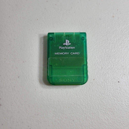 Original Playstation One Memory Card PS1 - Green -- Jeux Video Hobby 