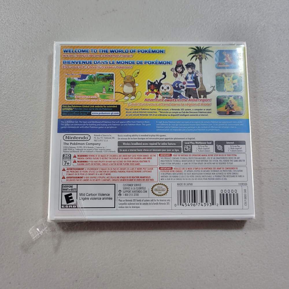 Pokemon Sun Nintendo 3DS (Seal) (Condition-) -- Jeux Video Hobby 