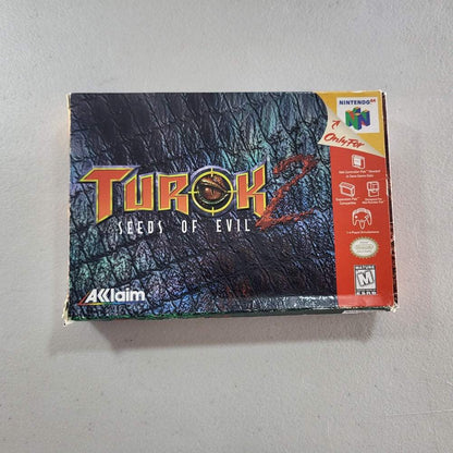 Turok 2 Seeds Of Evil [Gray Cart] Nintendo 64 (Cib) -- Jeux Video Hobby 
