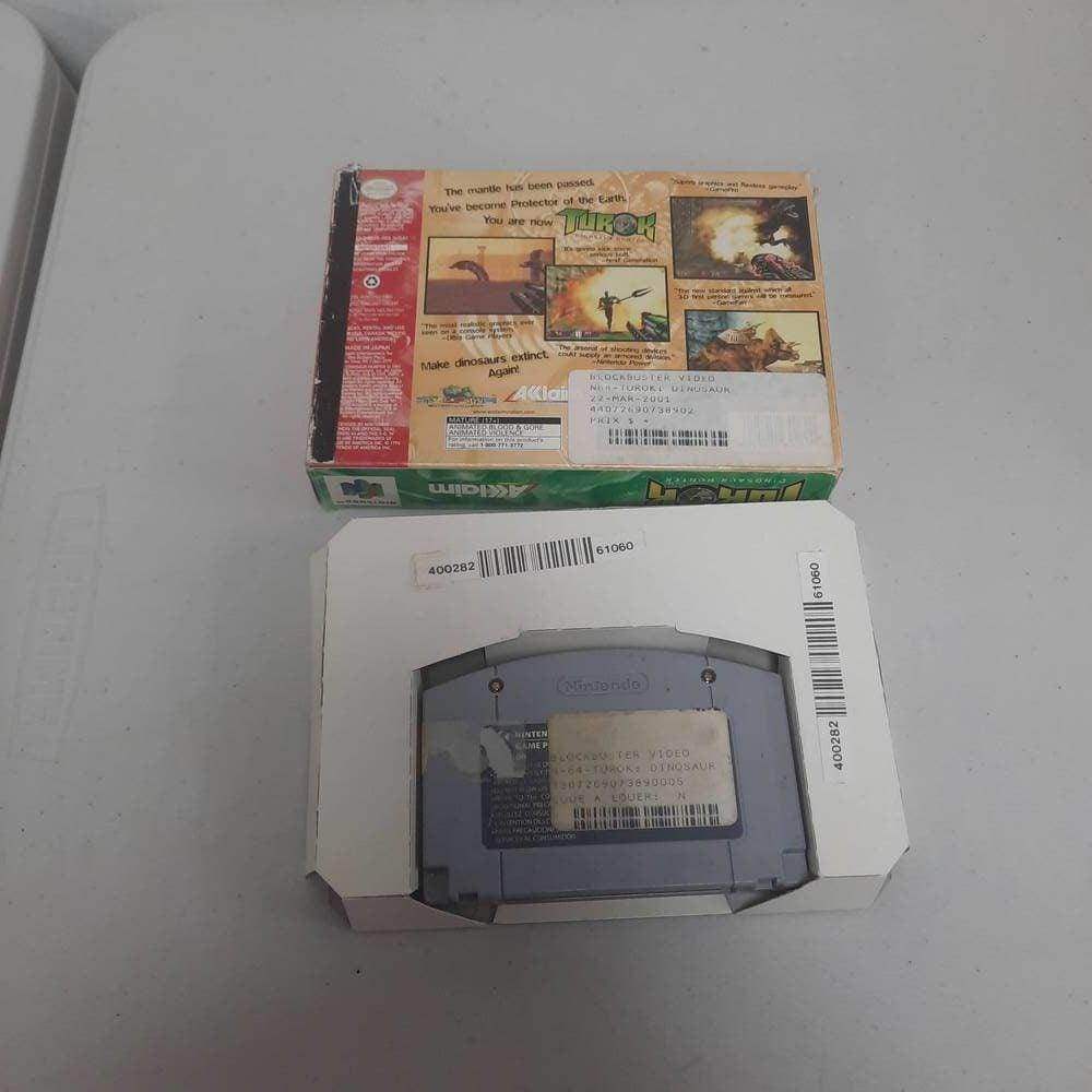 Turok Dinosaur Hunter Nintendo 64 (Cib) (Condition-) -- Jeux Video Hobby 