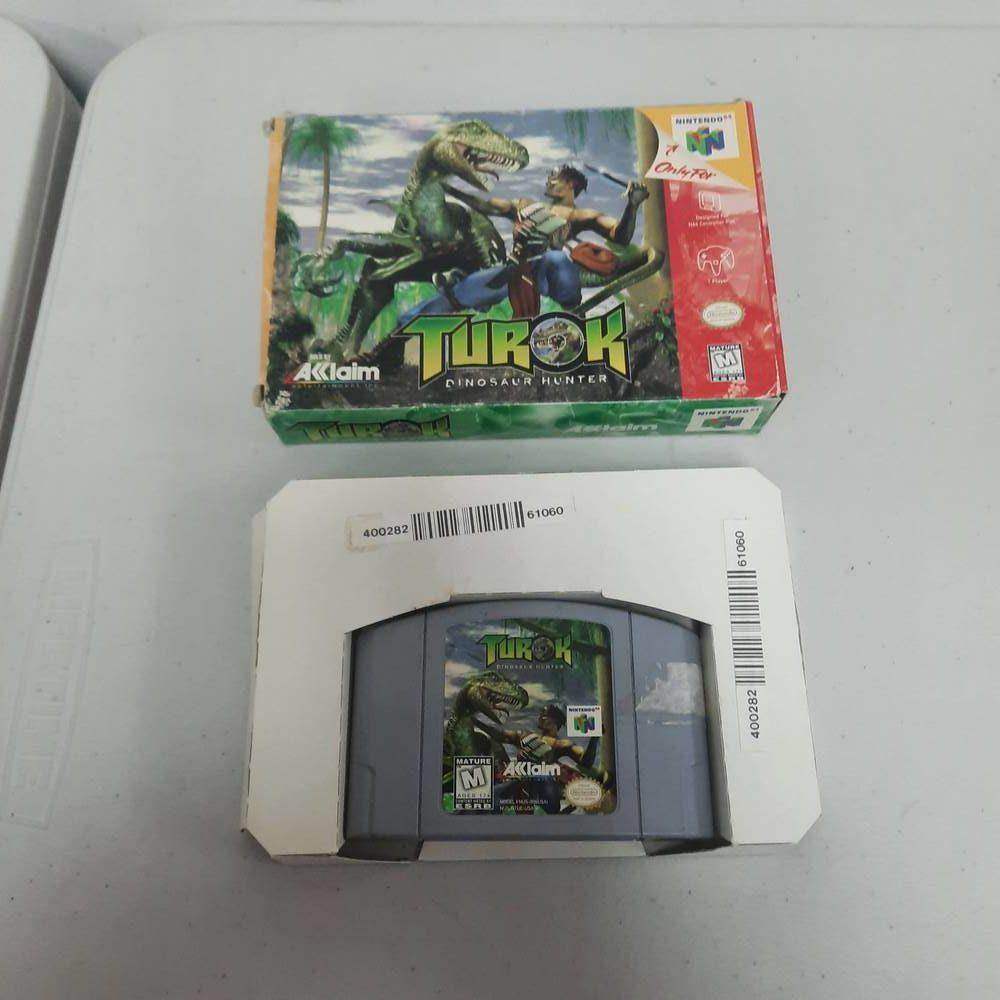 Turok Dinosaur Hunter Nintendo 64 (Cib) (Condition-) -- Jeux Video Hobby 