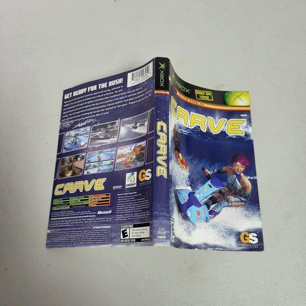 Carve Xbox (Box Cover) *Anglais/English -- Jeux Video Hobby 