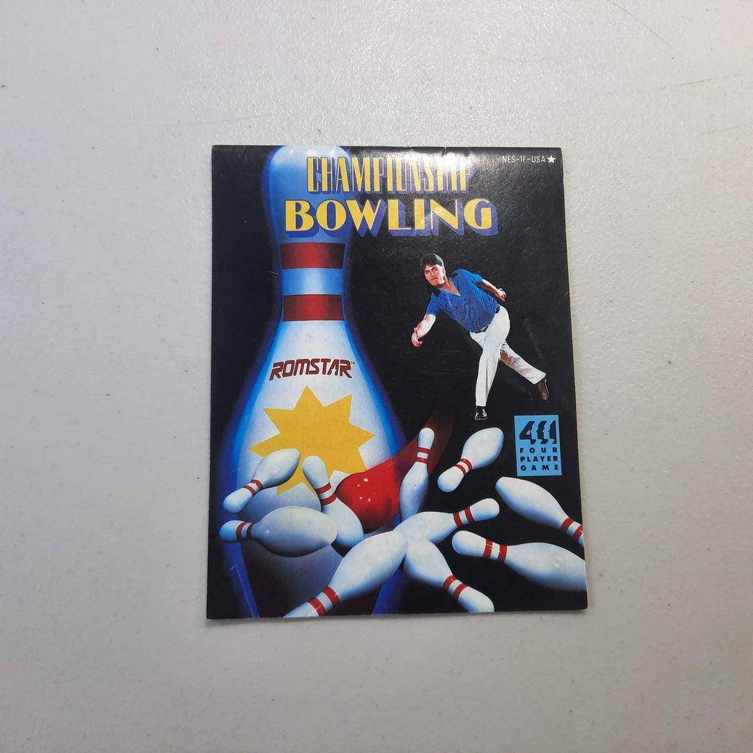 Championship Bowling NES (Instruction) -- Jeux Video Hobby 