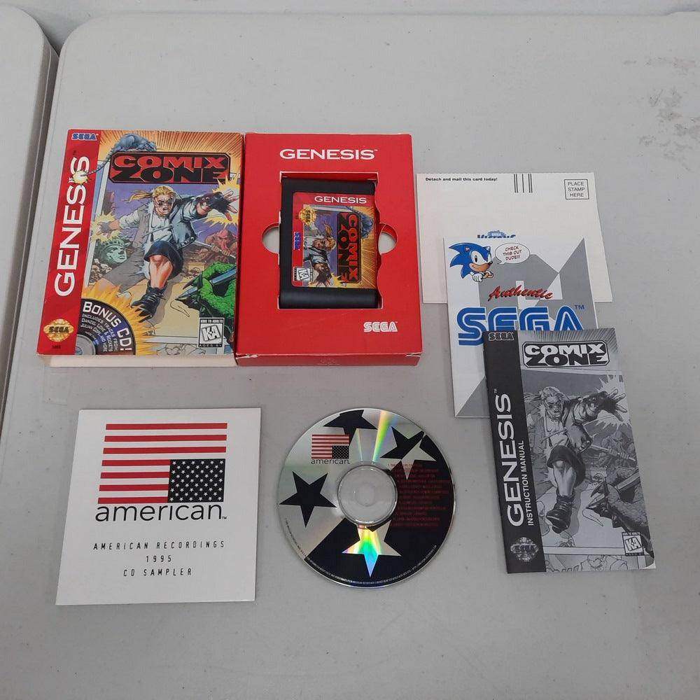 Comix Zone Sega Genesis [Cardboard Box] (Cib) + Cd Extra -- Jeux Video Hobby 