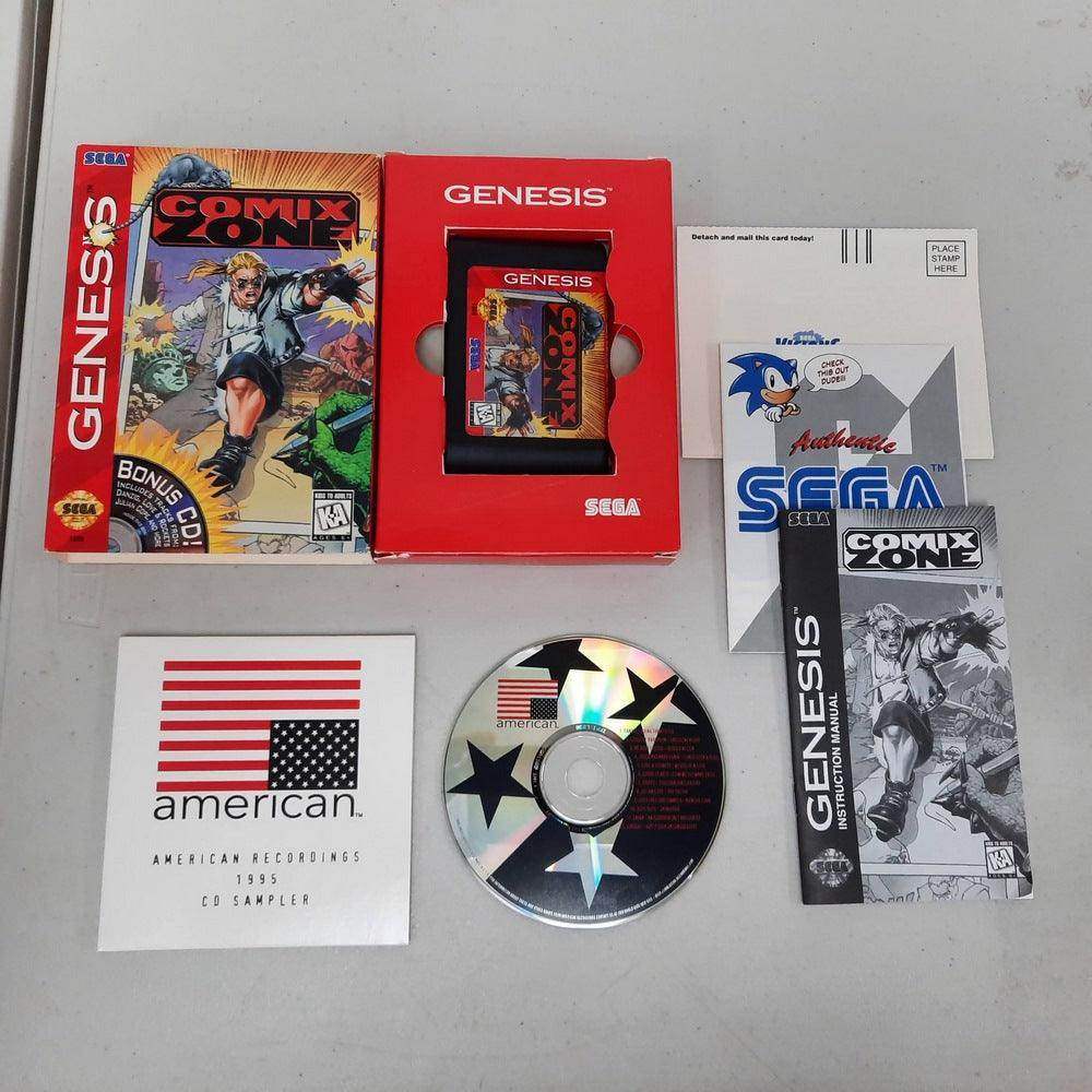 Comix Zone Sega Genesis [Cardboard Box] (Cib) + Cd Extra -- Jeux Video Hobby 