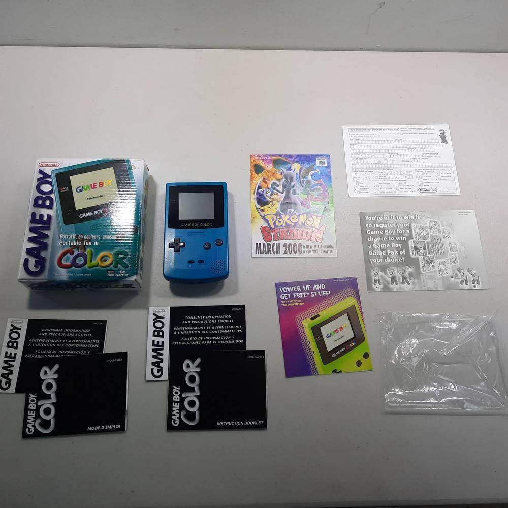 Console Game Boy Color Teal GameBoy Color (Cib) -- Jeux Video Hobby 