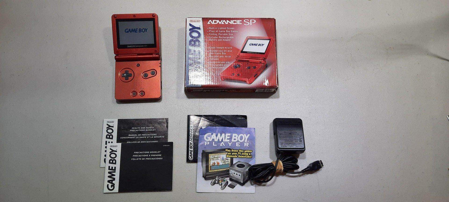 Console Red Gameboy Advance SP [AGS-001] (Cib) No2 -- Jeux Video Hobby 