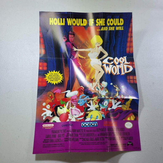 Cool World NES Insert (Instruction) Nintendo *Anglais/English -- Jeux Video Hobby 