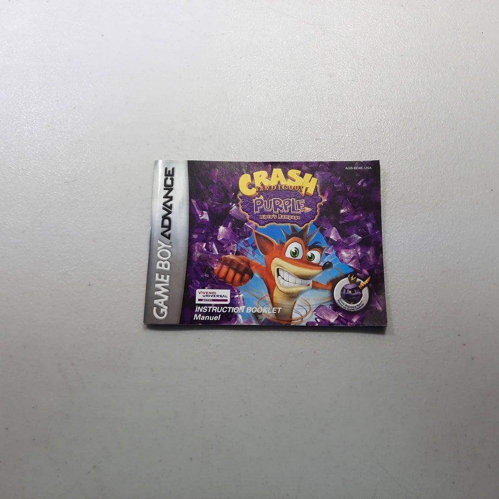 Crash Bandicoot Purple GameBoy Advance (Instruction) *Bilingual -- Jeux Video Hobby 