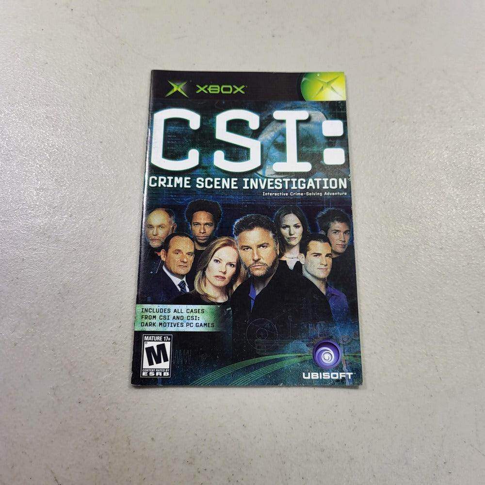 CSI Crime Scene Investigation Xbox (Instruction) *Anglais/English -- Jeux Video Hobby 