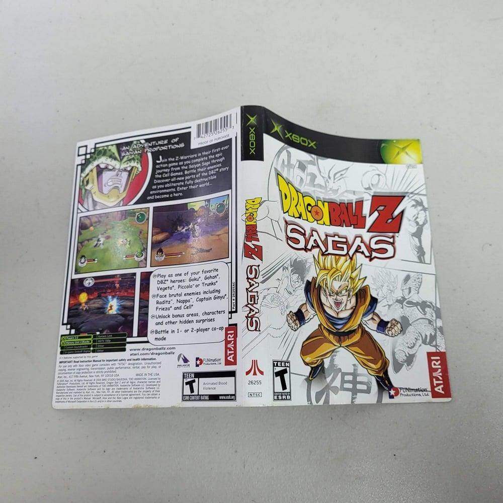 Dragon Ball Z Sagas Xbox(Box Cover) *Anglais/English -- Jeux Video Hobby 