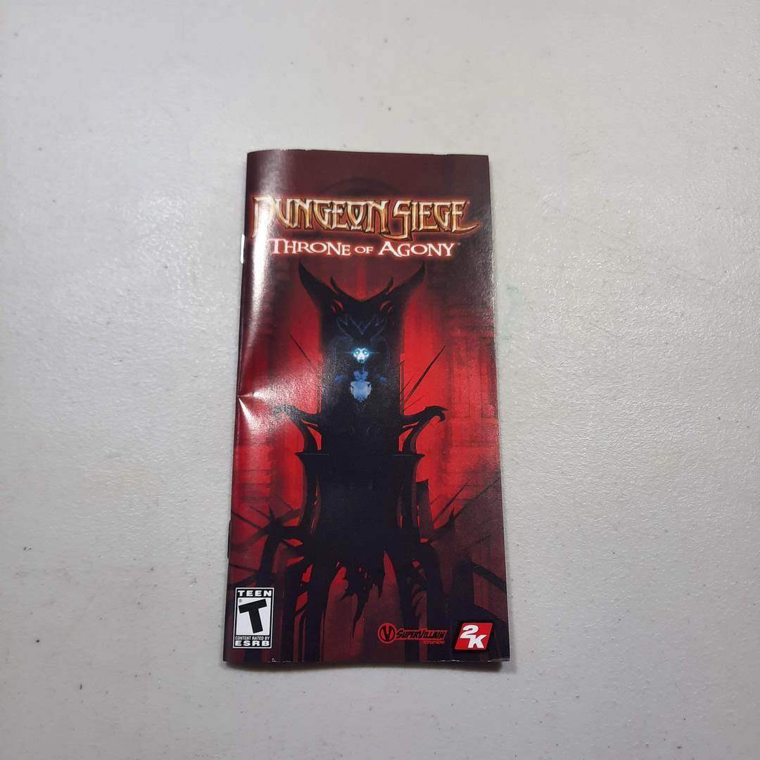 Dungeon Siege Throne Of Agony PSP (Instruction) *Anglais/English -- Jeux Video Hobby 