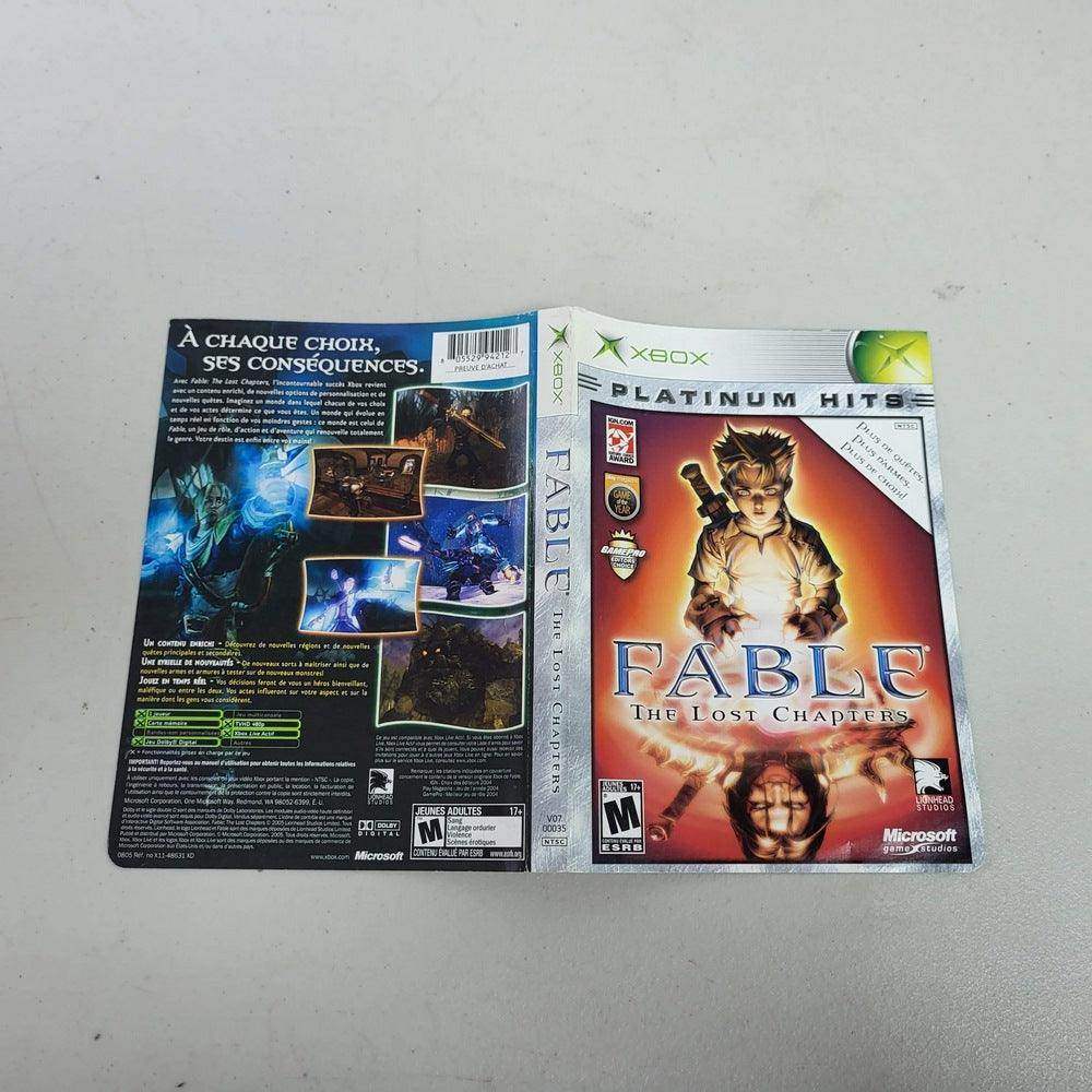 Fable The Lost Chapters [Platinum Hits] Xbox (Box Cover) *Bilingual -- Jeux Video Hobby 