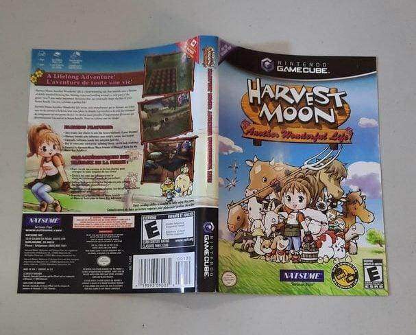 Harvest Moon Another Wonderful Life Gamecube (Box Cover) -- Jeux Video Hobby 