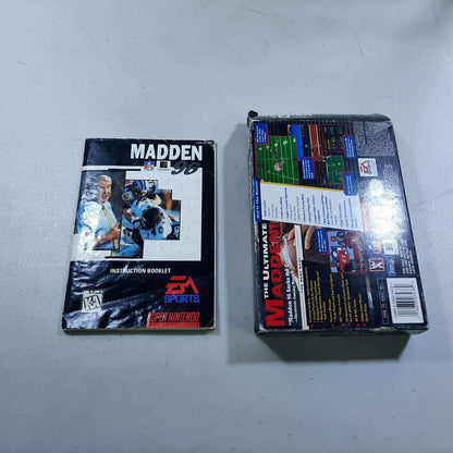 Madden 96 Super Nintendo (Box+Instrction) -- Jeux Video Hobby 