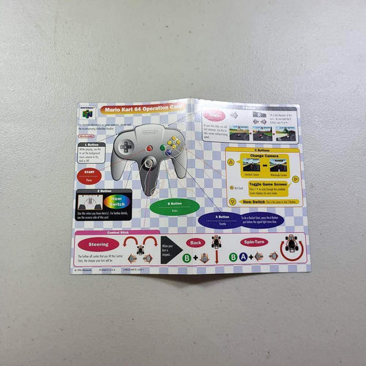 Mario Kart 64 Nintendo 64 Controller Instrution Insert (Instruction) Nintendo 6 -- Jeux Video Hobby 