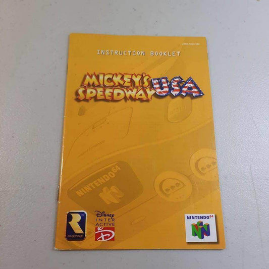 Mickey's Speedway USA Nintendo 64(Instruction) *Anglais/English -- Jeux Video Hobby 