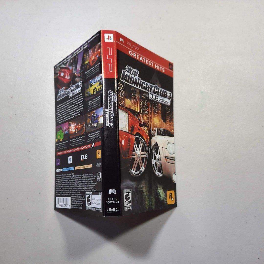 Midnight Club 3 DUB Edition PSP (Box Cover) Greatest Hits -- Jeux Video Hobby 