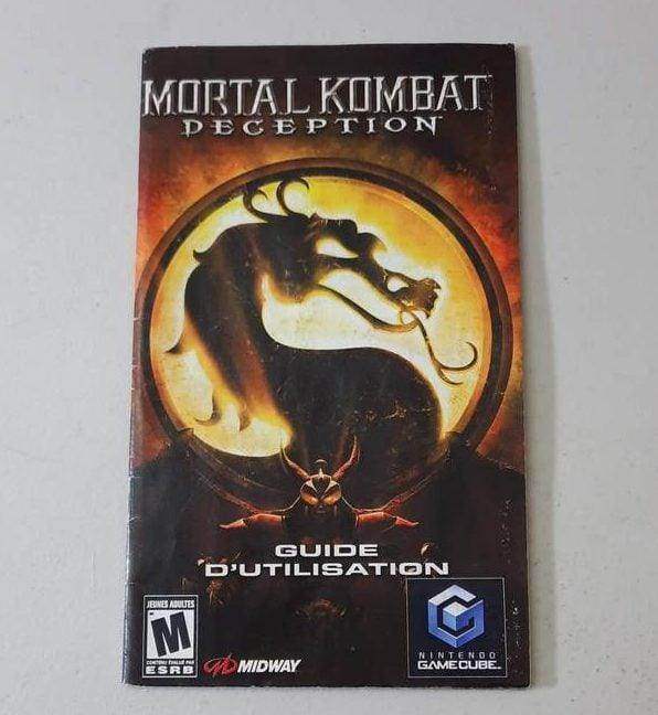 Mortal Kombat Deception Gamecube (Instruction) *French/Francais -- Jeux Video Hobby 