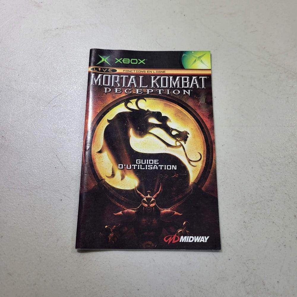 Mortal Kombat Deception Xbox (Instruction) *French/Francais -- Jeux Video Hobby 