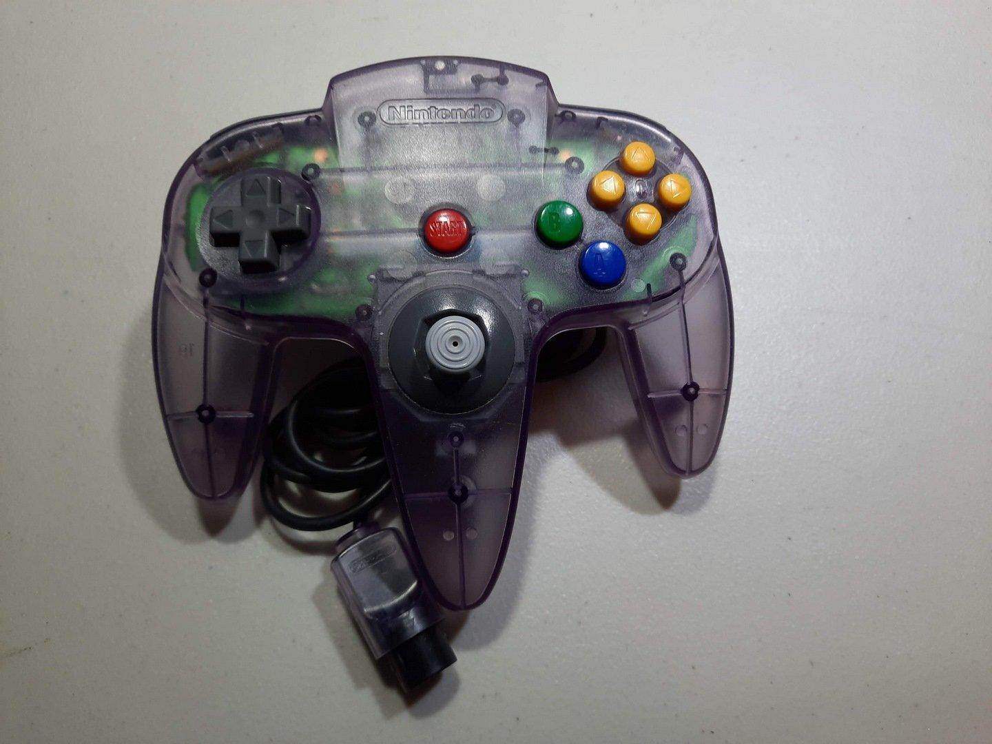 Original Funtastic Atomic Purple Controller Nintendo 64 -- Jeux Video Hobby 