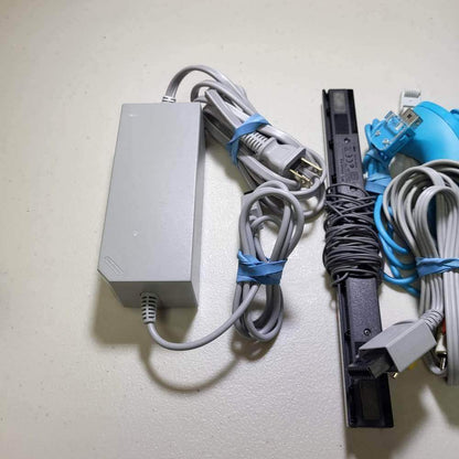 Original Teal Blue Console Nintendo Wii System With 1 Controller Motion Plus -- Jeux Video Hobby 
