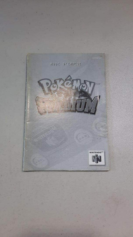 Pokemon Stadium Nintendo 64 (Instruction) *French/Francais -- Jeux Video Hobby 
