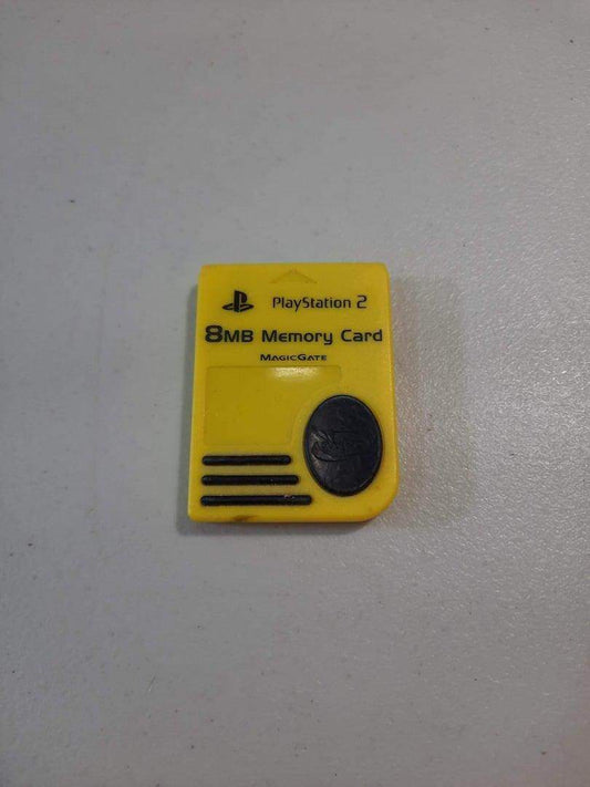 PS2 Memory Card Jaune Yellow -- Jeux Video Hobby 