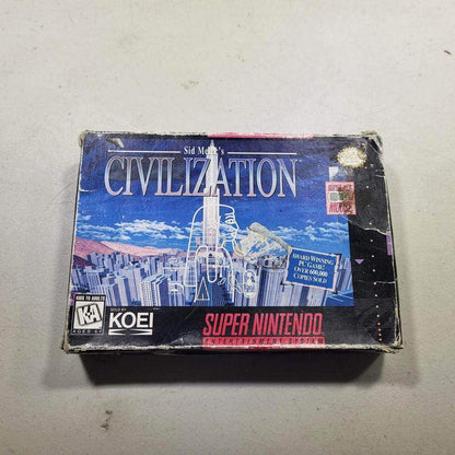 Sid Meier's Civilization Super Nintendo (Cb) (Condition-) -- Jeux Video Hobby 